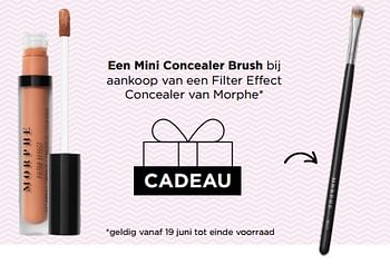 Promotions Cadeau mini concealer brush bij aankoop van een filter effect concealer van morphe - Morphe - Valide de 19/06/2023 à 25/06/2023 chez ICI PARIS XL