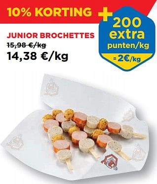 Promoties Junior brochettes - Huismerk - Renmans - Geldig van 16/06/2023 tot 22/06/2023 bij Renmans