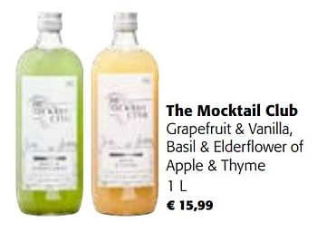 Promoties The mocktail club grapefruit + vanilla, basil + elderflower of apple + thyme - The Mocktail Club - Geldig van 14/06/2023 tot 27/06/2023 bij Colruyt