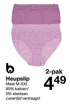 Promoties Heupslip - Huismerk - Zeeman  - Geldig van 17/06/2023 tot 30/06/2023 bij Zeeman