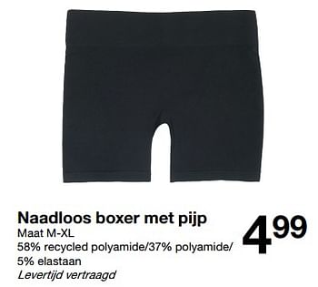 Promoties Naadloos boxer met pijp - Huismerk - Zeeman  - Geldig van 17/06/2023 tot 30/06/2023 bij Zeeman