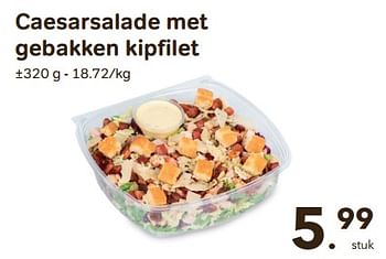 Promoties Caesarsalade met gebakken kipfilet - Huismerk - Bon'Ap - Geldig van 21/06/2023 tot 18/07/2023 bij Bon'Ap