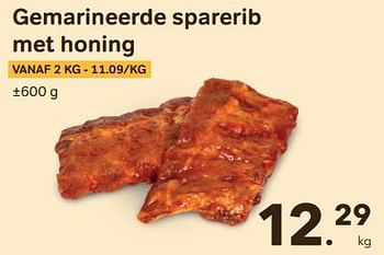 Promoties Gemarineerde sparerib met honing - Huismerk - Bon'Ap - Geldig van 21/06/2023 tot 18/07/2023 bij Bon'Ap