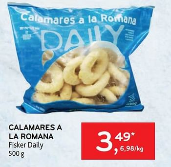 Promotions Calamares a la romana fisker daily - Fisker Daily - Valide de 28/06/2023 à 11/07/2023 chez Alvo