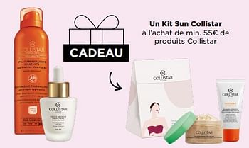 Promotions Cadeau kit sun collistar à l’achat de min. 55€ de produits collistar - Collistar - Valide de 19/06/2023 à 25/06/2023 chez ICI PARIS XL