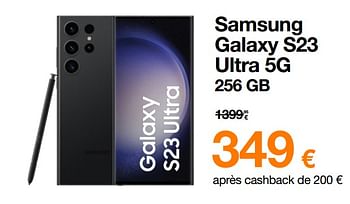 Promotions Samsung galaxy s23 ultra 5g 256 gb - Samsung - Valide de 12/06/2023 à 30/06/2023 chez Orange