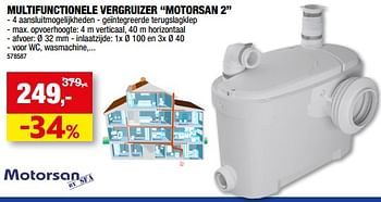 Promotions Multifunctionele vergruizer motorsan 2 - Motorsan - Valide de 21/06/2023 à 02/07/2023 chez Hubo