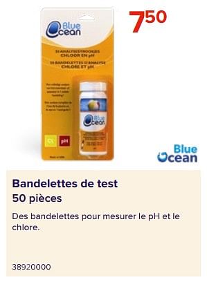 Promoties Bandelettes de test - Blue ocean - Geldig van 09/06/2023 tot 31/08/2023 bij Euro Shop