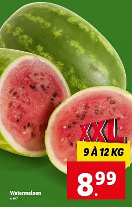 Promoties Watermeloen - Huismerk - Lidl - Geldig van 28/06/2023 tot 04/07/2023 bij Lidl