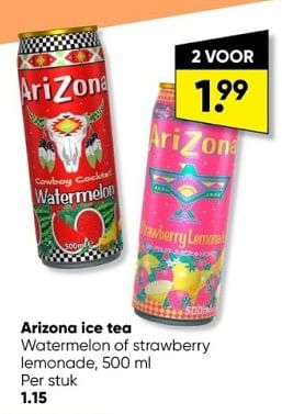 Promoties Arizona ice tea - Arizona - Geldig van 19/06/2023 tot 02/07/2023 bij Big Bazar