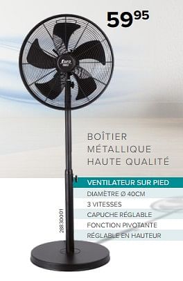 Promotions Euro tools ventilateur sur pied - Euro Tools - Valide de 09/06/2023 à 31/08/2023 chez Euro Shop