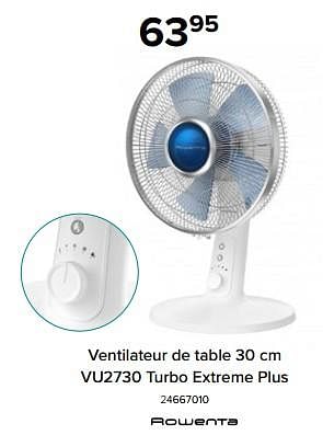 Promotions Rowenta ventilateur de table vu2730 turbo extreme plus - Rowenta - Valide de 09/06/2023 à 31/08/2023 chez Euro Shop