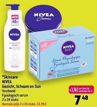 Promoties Skincare nivea fysiologisch serum - Nivea - Geldig van 21/06/2023 tot 27/06/2023 bij Smatch