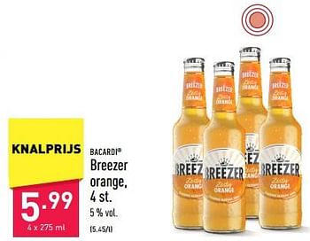 Promoties Breezer orange - Bacardi - Geldig van 30/06/2023 tot 07/07/2023 bij Aldi
