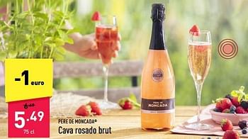 Promoties Cava rosado brut - Schuimwijnen - Geldig van 26/06/2023 tot 01/07/2023 bij Aldi