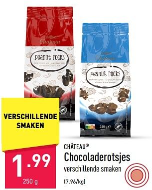 Promoties Chocoladerotsjes - CHATEAU - Geldig van 30/06/2023 tot 07/07/2023 bij Aldi