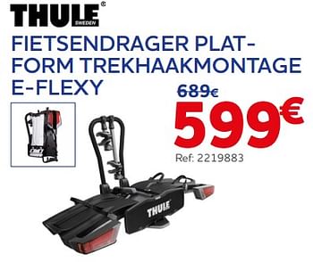 Promoties Fietsendrager platform trekhaakmontage e-flexy - Thule - Geldig van 21/06/2023 tot 22/08/2023 bij Auto 5