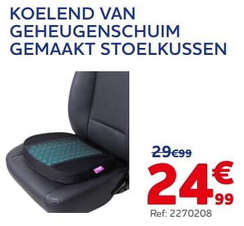 Promoties Koelend van geheugenschuim gemaakt stoelkussen - Huismerk - Auto 5  - Geldig van 21/06/2023 tot 22/08/2023 bij Auto 5