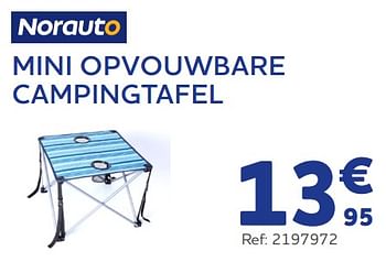 Promoties Mini opvouwbare campingtafel - Norauto - Geldig van 21/06/2023 tot 22/08/2023 bij Auto 5