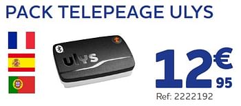 Promoties Pack telepeage ulys - Huismerk - Auto 5  - Geldig van 21/06/2023 tot 22/08/2023 bij Auto 5
