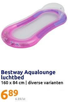 Promoties Bestway aqualounge luchtbed - BestWay - Geldig van 21/06/2023 tot 27/06/2023 bij Action