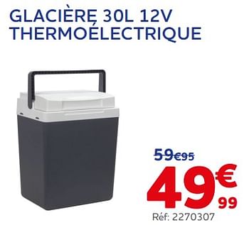 Promotions Glacière 12v thermoélectrique - Produit maison - Auto 5  - Valide de 21/06/2023 à 22/08/2023 chez Auto 5