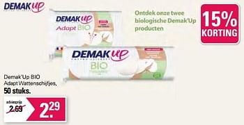 Promoties Demak’up bio adapt wattenschijfjes - Demak'Up - Geldig van 21/06/2023 tot 08/07/2023 bij De Online Drogist