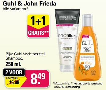 Promoties Guhl vochtherstel shampoo - Guhl - Geldig van 21/06/2023 tot 08/07/2023 bij De Online Drogist