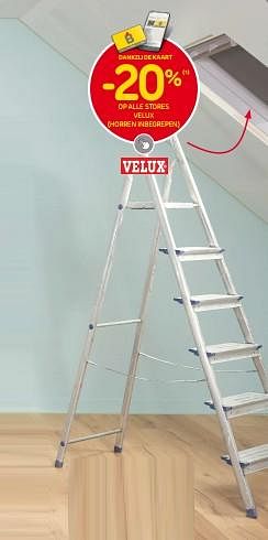 Promoties -20% op alle stores velux - Velux - Geldig van 28/06/2023 tot 17/07/2023 bij Brico