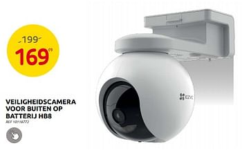 Promoties Ezviz veiligheidscamera voor buiten op batterij hb8 - Ezviz - Geldig van 28/06/2023 tot 17/07/2023 bij Brico