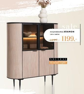 Promotions Highboard aramon - Produit Maison - Xooon - Valide de 22/06/2023 à 26/07/2023 chez Xooon