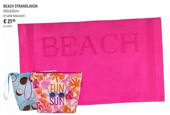 Promoties Beach strandlaken - Huismerk - Free Time - Geldig van 22/06/2023 tot 24/07/2023 bij Freetime