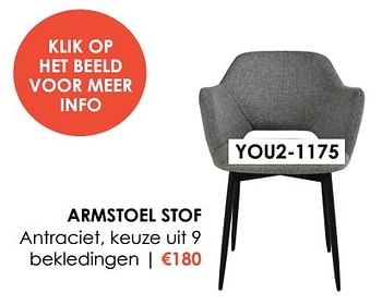 Promotions Armstoel stof - Produit maison - Krea - Colifac - Valide de 30/06/2023 à 31/07/2023 chez Krea-Colifac