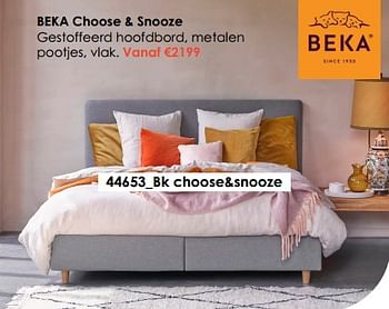 Promotions Beka choose + snooze - Beka - Valide de 30/06/2023 à 31/07/2023 chez Krea-Colifac