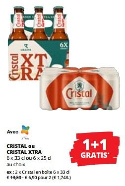 Promoties Cristal en boîte - Cristal - Geldig van 29/06/2023 tot 12/07/2023 bij Spar (Colruytgroup)