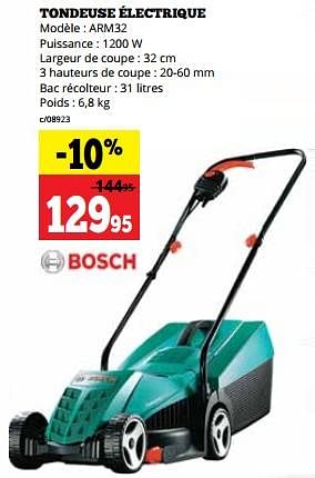 Promotions Bosch tondeuse électrique arm32 - Bosch - Valide de 01/07/2023 à 16/07/2023 chez Dema