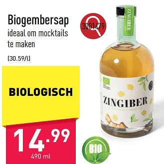 Promoties Biogembersap - Zingiber - Geldig van 07/07/2023 tot 14/07/2023 bij Aldi