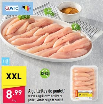 Promotions Aiguillettes de poulet - Produit maison - Aldi - Valide de 03/07/2023 à 08/07/2023 chez Aldi