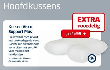 Promoties Kussen visco support plus - Huismerk - Sleeplife - Geldig van 01/07/2023 tot 31/07/2023 bij Sleeplife