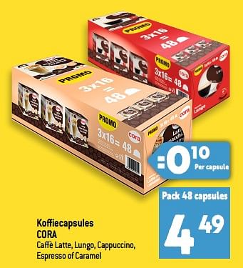 Promoties Koffiecapsules cora - Huismerk - Smatch - Geldig van 28/06/2023 tot 04/07/2023 bij Smatch