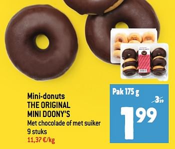 Promoties Mini-donuts the original mini doony’s - Huismerk - Smatch - Geldig van 28/06/2023 tot 04/07/2023 bij Smatch