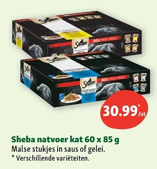 Promoties Sheba natvoer kat - Sheba - Geldig van 05/07/2023 tot 12/07/2023 bij Maxi Zoo