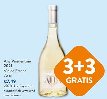 Promoties Aha vermentino 2021 vin de france - Witte wijnen - Geldig van 28/06/2023 tot 11/07/2023 bij OKay