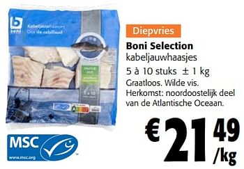 Promoties Boni selection kabeljauwhaasjes - Boni - Geldig van 28/06/2023 tot 11/07/2023 bij Colruyt