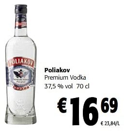 Promoties Poliakov premium vodka - poliakov - Geldig van 28/06/2023 tot 11/07/2023 bij Colruyt