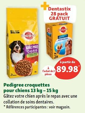 Promotions Pedigree croquettes pour chiens - Pedigree - Valide de 05/07/2023 à 12/07/2023 chez Maxi Zoo