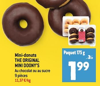 Promotions Mini-donuts the original mini doony’s - Produit Maison - Smatch - Valide de 28/06/2023 à 04/07/2023 chez Smatch
