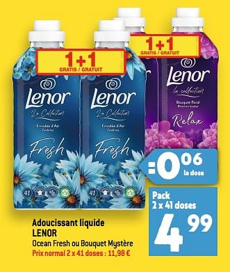 Promotions Adoucissant liquide lenor - Lenor - Valide de 28/06/2023 à 04/07/2023 chez Louis Delhaize