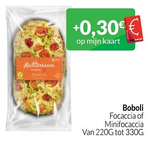 Promoties Boboli focaccia of minifocaccia - Boboli - Geldig van 01/07/2023 tot 31/07/2023 bij Intermarche