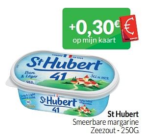 Promoties St hubert smeerbare margarine zeezout - St. Hubert - Geldig van 01/07/2023 tot 31/07/2023 bij Intermarche